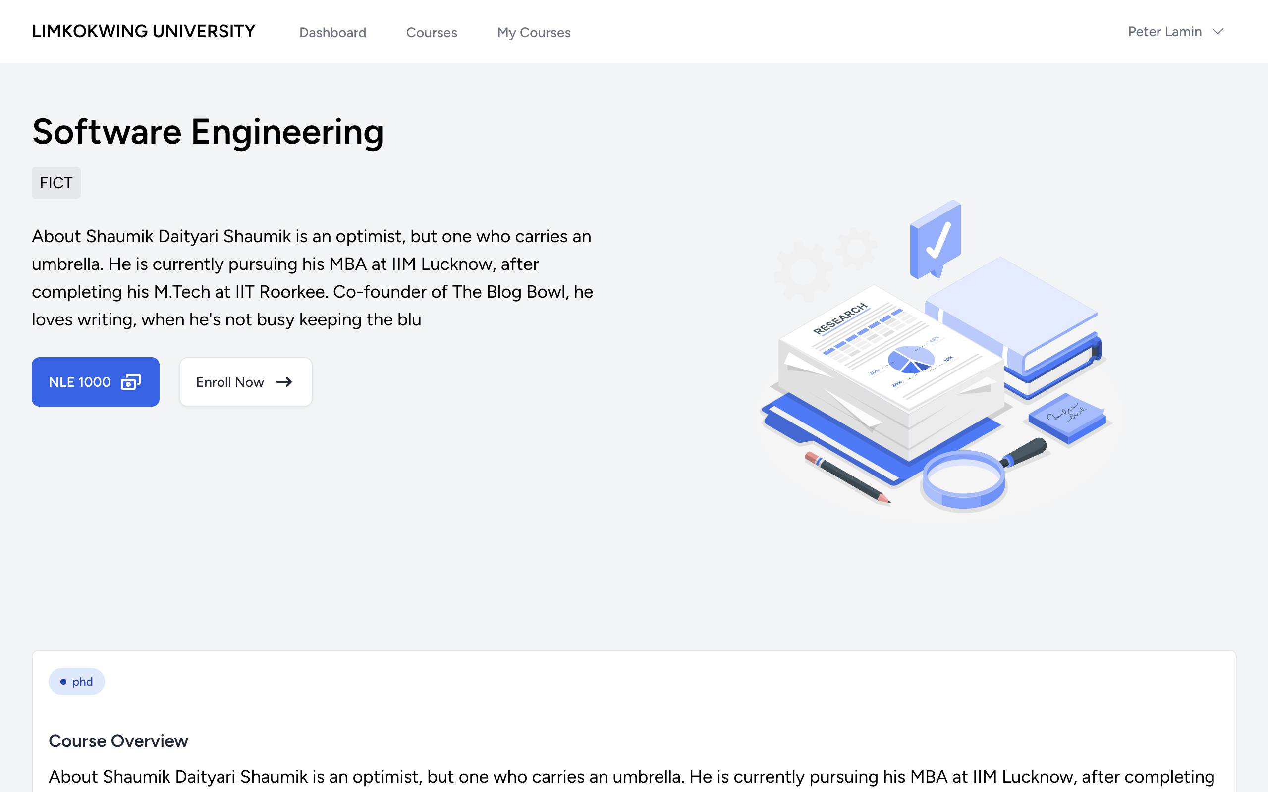 Limkokwing Course Management System
